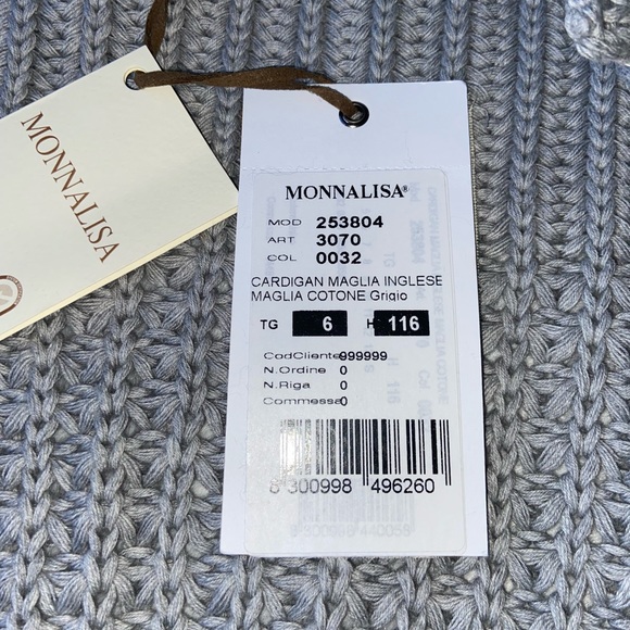 Monnalisa hitchhiker {high end kids clothing} toggle knit cardigan sweater boy 6 - Picture 4 of 15